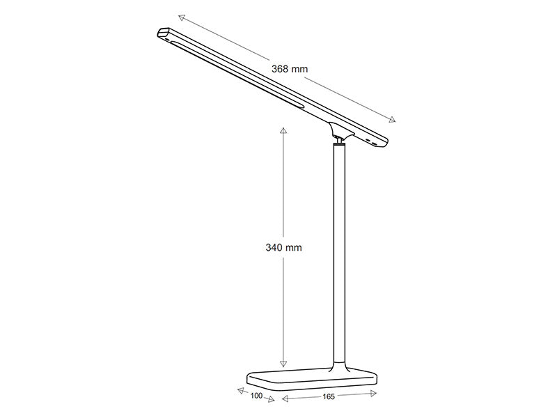 Lámpara led de estudio multifunción con linterna desmontable. Brazo orientable y luminaria led de alta potencia, botonera táctil con selector de color de luz. Con un diseño estilizado, moderno y funcional, realizado con materiales de alta calidad, su brazo orientable en todas las direcciones permite dirigir su haz de luz en cualquier dirección. 