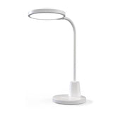 Lámpara de escritorio con botonera táctil y selector de color de luz e intensidad. Con un diseño moderno y funcional, realizado con materiales de alta calidad y chip led de alta potencia. Orientable en cualquier posición.