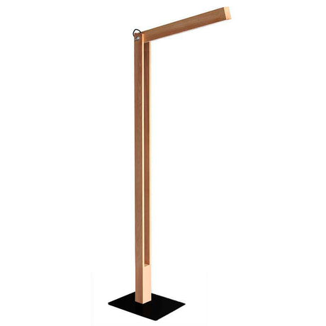 La lámpara de pie CARFI está fabricada en madera de aliso y luminaria led con sensor táctil y regulador de intensidad. Con una altura de 130cm y totalmente orientable en cualquier posición.