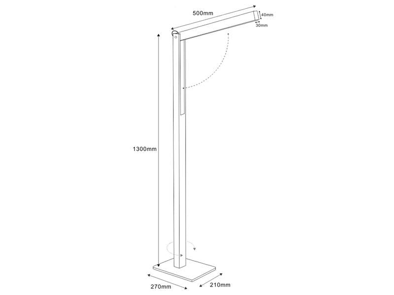 La lámpara de pie CARFI está fabricada en madera de aliso y luminaria led con sensor táctil y regulador de intensidad. Con una altura de 130cm y totalmente orientable en cualquier posición.
