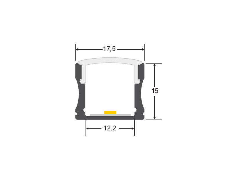 Perfil led con tira led RGB instalada con cable de conexión de 4pin. para todo tipo de iluminación en línea para cualquiera espacio. 