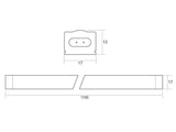 Barra led para de reducidas dimensiones y 120cm de largo que abre nuevas posibilidades a la iluminación lineal. Especialmente concebidas para la iluminación de interiores de armarios, estanterías, baldas, caravanas, etc.