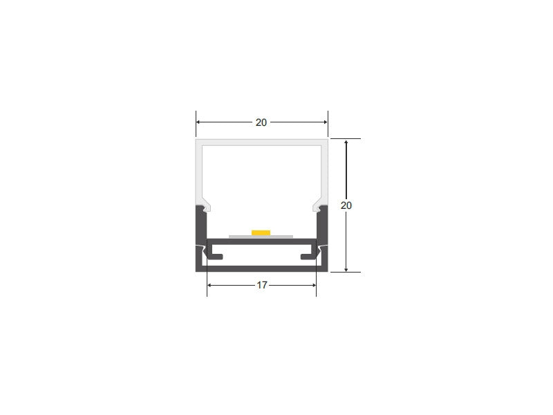 Luminaria led especialmente concebida para la iluminación de interiores de armarios, estanterías, baldas, caravanas, etc. y todo tipo de iluminación en línea para cualquiera espacio. Incluye todo lo necesario para conectar directamente a una fuente de alimentación de 24VDC.