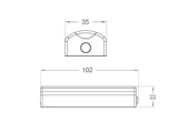 Spot led de mínimo tamaño y batería recargable especialmente concebidas para la iluminación de interiores de armarios, estanterías, cajones, baldas, caravanas, etc. Con sensor PIR que activa la luminaria automáticamente cuando detecta movimiento.  Ideal para la iluminación LED cocinas, iluminación LED armarios, iluminación LED cajones, estanterías, baldas, caravanas, encimera cocinas, etc. De muy bajo consumo y una gran luminosidad.