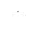 Conector para interconectar barras led FINGER Led de 50, 80 y 100cm para conseguir instalaciones de iluminación lineal de forma fácil y sencilla.