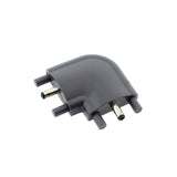 Conector en forma de L (90º) para interconectar barras led FINGER Led de 50, 80 y 100cm para conseguir instalaciones de iluminación lineal de forma fácil y sencilla.