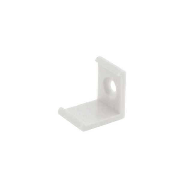 Clip montaje tira led para sujetar los perfiles led a cualquier superficie. (1 unidad), plástico