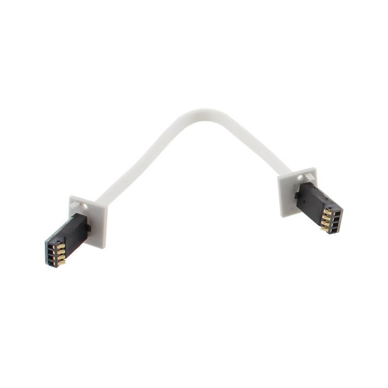 Cable de 20 cm de longitud con dos conectores que permite conectar dos Barras led CONNECT. Incluye tapas perfil.