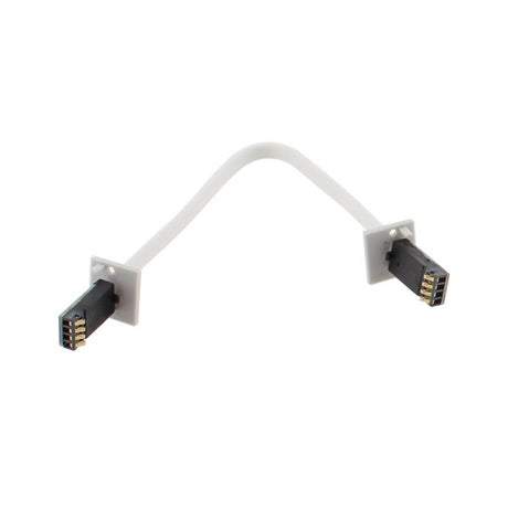 Cable de 20 cm de longitud con dos conectores que permite conectar dos Barras led CONNECT. Incluye tapas perfil.