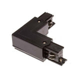 Conector de 90 grados para unir y alimentar eléctricamente dos tramos de carril.