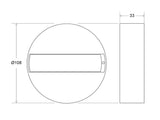 Base con carril para instalar en superficie una luminaria con conector trifásico.