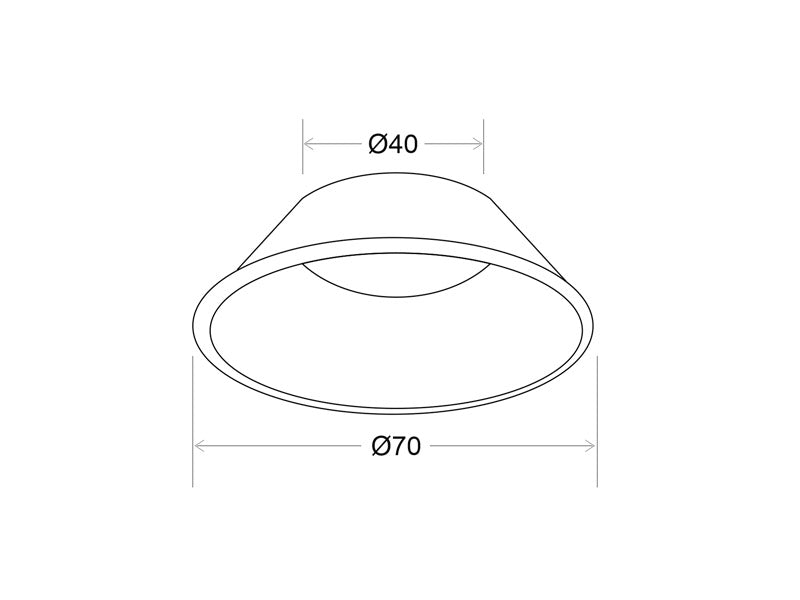 Reflector Oro para Spot PROLUX 18W. Se puede instalar fácilmente y conseguir adaptar el foco a la decoración de cualquier ambiente.