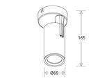 Housing de superficie articulado para bombillas con casquillo GU10