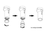 Housing de superficie articulado para bombillas con casquillo GU10