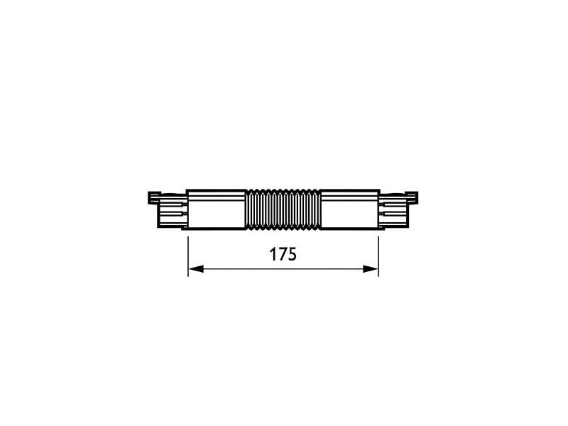 Pieza de unión flexible de 0º a 360º para conectar eléctricamente dos carriles con ángulos variables.