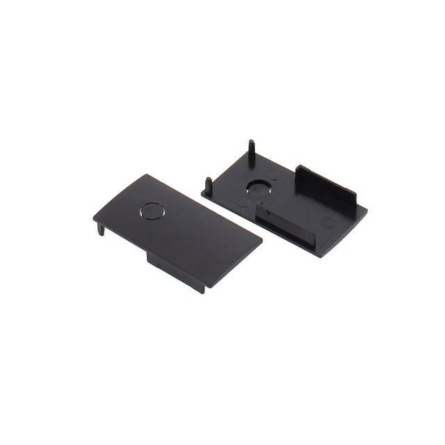 Set de 2 tapas laterales para el Carril MAGNETIC de color negro.