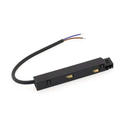 Conector con cable para conectar una fuente de alimentación externa DC48V al carril magnético.