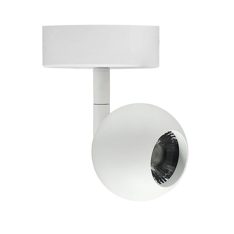 Foco led de superficie, de reducidas dimensiones, orientable en todas direcciones y fabricación de alta calidad en aluminio. Con chip led Bridgelux y driver GXTronic con selector de color de luz (blanco cálido, neutro o frío) y selector de potencia (5, 8 ó 12W). 9 opciones en un solo producto. 