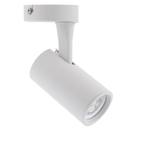 Foco led de superficie, de reducidas dimensiones, orientable en todas direcciones y fabricación de alta calidad en aluminio. Con bombilla GU10 de 7W. Indicado para todo tipo de iluminación técnica.