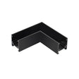 Pieza en forma de L para conectar dos tramos de carril magnético superficie de 16mm.