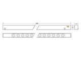 Tubo flexible de silicona con iluminción Led 360º de 1 metro de longitud para Carril Magnético redondo. Instalación rápida y sencilla, insertar en el carril y listo para funcionar.