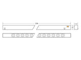Luminaria Led para Carril Magnético 16mm. Instalación rápida y sencilla, insertar en el carril y listo para funcionar.