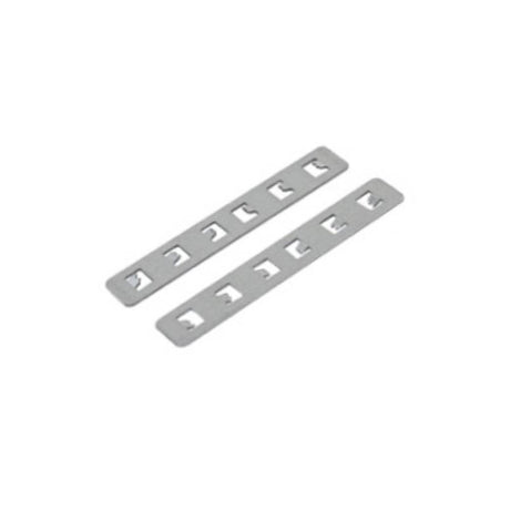 Pieza para fijar dos tramos de carril magnético de empotrado.