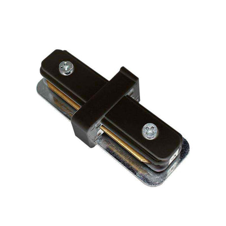 Conector para unir carriles monofásicos. Color negro. De fácil instalación