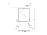 Proyector para carril led con conector monofásico, orientable en todas direcciones y fabricación de alta calidad en aluminio y lacado en color blanco mate. Calidad profesional con chip led CREE y driver certificado TUV. Indicado para todo tipo de iluminación técnica, Uso comercial y profesional, oficinas, salas de exposiciones, etc. 