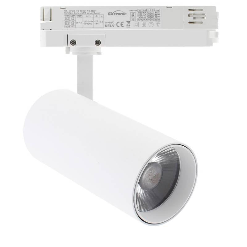 Incluye nuevo driver GXtronic no flicker y con selector de potencia de 34-36-38-40W para ajustarlo a tus necesidades. Chip led de alta luminosidad BRIDGELUX con un CRI>92 y 140lm/w. Lente antideslumbramiento con UGR13. Incluye dos lentes intercambiables para seleccionar el ángulo de apertura 24º ó 60º. 