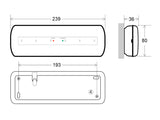 Luminaria LED de emergencia de alta calidad con Auto Diagnóstico, incluye kit para empotrar en techo, más de 180 minutos de autonomía con su batería recargable de Ni-Cd. Configurable como Modo permanente y No permanente. Luz para señalización de salidas, puertas, ascensores, zonas de paso o comunes.
