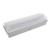 Luminaria LED de emergencia con Auto Diagnóstico de alta calidad resistente al agua con protección IP65. Más de 180 minutos de autonomía con su batería recargable de Ni-Cd. Configurable como Modo permanente y No permanente. Luz para señalización de salidas, puertas, ascensores, zonas de paso o comunes.