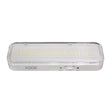 Luz LED de emergencia de máxima eficiencia, hasta 3 horas de autonomía con su batería recargable Li-ion, control de intensidad y test. Incorpora 60 led SMD2835. Luz para señalización de salidas, puertas, ascensores, zonas de paso o comunes.
