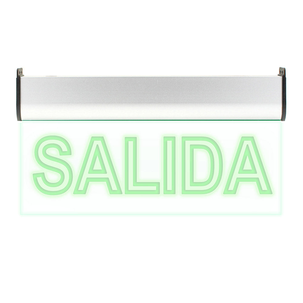 Luz de señalización con tecnología LED. Ofrece Luz de forma permanente iluminando la señalética en todo momento. 