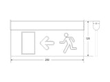 Luz de señalización con tecnología LED. Ofrece Luz de forma permanente iluminando la señalética en todo momento. 