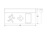 Luz de señalización con tecnología LED. Ofrece Luz de forma permanente iluminando la señalética en todo momento. 