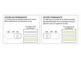 Luz LED de emergencia de máxima eficiencia, hasta 6 horas de autonomía con su batería recargable Li-ion, control de intensidad y test. Luz blanca y dos modos de intensidad lumínica. Incorpora 60 led SMD2835. Luz para señalización de salidas, puertas, ascensores, zonas de paso o comunes.