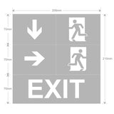 Etiquetas adhesiva con señalización de fácil instalación para las luminarias led de emergencia NICELUX. Realizado en vinilo de alta calidad que ofrecen una comunicación visual que cumplen la función de guiar, orientar u organizar a una persona o conjunto de personas. Vienen precortadas para colocarlas en cualquier posición y adaptarlas a las necesidades del usuario.
