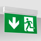 Luz de señalización y emergencia con tecnología LED. Ofrece Luz de forma permanente iluminando la señalética en todo momento.
