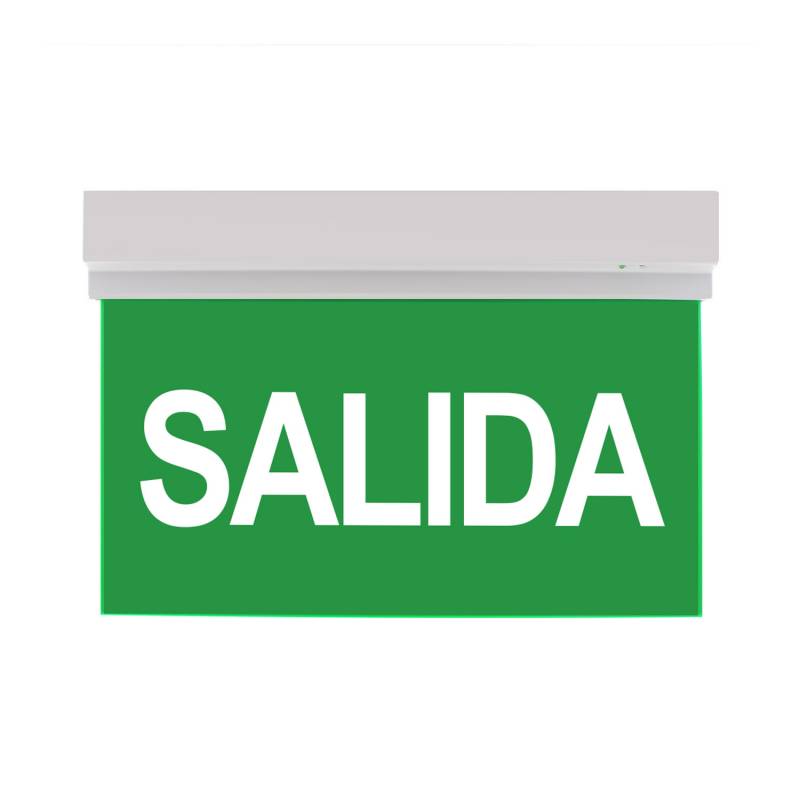Luz de señalización y emergencia con tecnología LED. Ofrece Luz de forma permanente iluminando la señalética en todo momento. 
