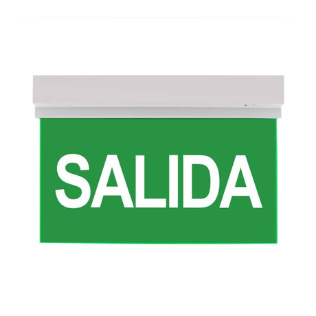 Luz de señalización y emergencia con tecnología LED. Ofrece Luz de forma permanente iluminando la señalética en todo momento. 