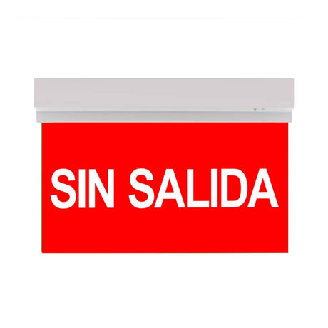 Luz de señalización y emergencia con tecnología LED. Ofrece Luz de forma permanente iluminando la señalética en todo momento. 