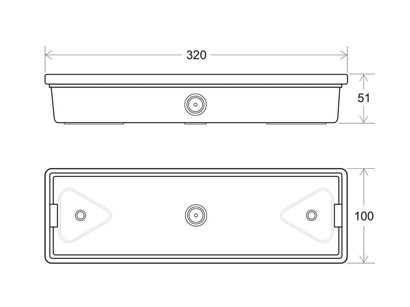 Luminaria LED de emergencia de superficie o empotrable de alta calidad resistente al agua con protección IP65. Más de 180 minutos de autonomía con su batería recargable de Ni-Cd. Configurable como Modo permanente y No permanente. Luz para señalización de salidas, puertas, ascensores, zonas de paso o comunes.