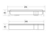 Kit que incluye todo lo necesario para adaptar la emergencia LED NICELUX e instalar de forma empotrada en la pared. Incluye marco y caja de empotrar en pared.