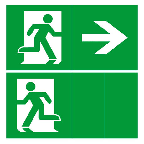 Etiquetas adhesiva con señalización de fácil instalación para las luminarias led de emergencia NICELUX. Realizado en vinilo de alta calidad que ofrecen una comunicación visual que cumplen la función de guiar, orientar u organizar a una persona o conjunto de personas. Vienen precortadas para colocarlas en cualquier posición y adaptarlas a las necesidades del usuario.