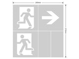 Etiquetas adhesiva con señalización de fácil instalación para las luminarias led de emergencia GOLUX. Realizado en vinilo de alta calidad que ofrecen una comunicación visual que cumplen la función de guiar, orientar u organizar a una persona o conjunto de personas. Vienen precortadas para colocarlas en cualquier posición y adaptarlas a las necesidades del usuario.