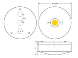 Luminaria LED de emergencia de alta calidad con diseño minimalista. Para instalación en superficie, de pequeño tamaño. Más de 180 minutos de autonomía con su batería recargable de Ni-Cd. Configurable como Modo permanente y No permanente. Luz para señalización de salidas, puertas, ascensores, zonas de paso o comunes.