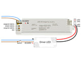 Luminaria LED de alta potencia (12W) con función de emergencia. Puede funcionar como luminaria normal (1200lm) y como luz de emergencia (400lm). Para empotrar en techo. 60 minutos de autonomía con su batería recargable de Ni-Cd. Luz para señalización de salidas, puertas, ascensores, zonas de paso o comunes.