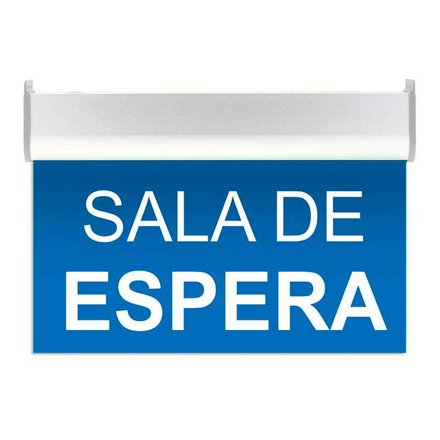 Luz de señalización con tecnología LED. Ofrece Luz de forma permanente iluminando la señalética en todo momento. Con metacrilato óptico personalizado con la señalética o textos que necesites en metacrilato fresado o vinilado en cualquier color. También cumple las funciones de lumianria de emergencia permanente.