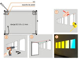 Set de 2 piezas para acoplar al Display Slim de forma sencilla que permite su instalación en una pared de forma horizontal o vertical. 